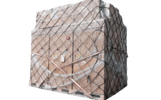 Goed gebouwde en afgebonden pallet 